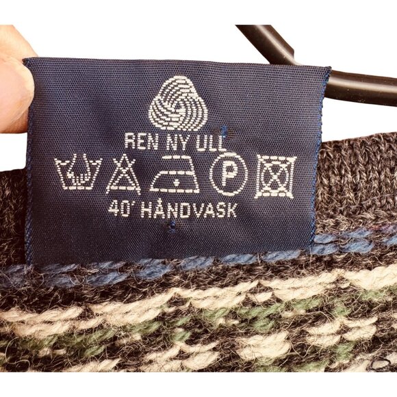 VTG SKJAEVELAND of Norway Size X Large Telemark Style Pure Wool Nordic Sweater - Picture 6 of 11